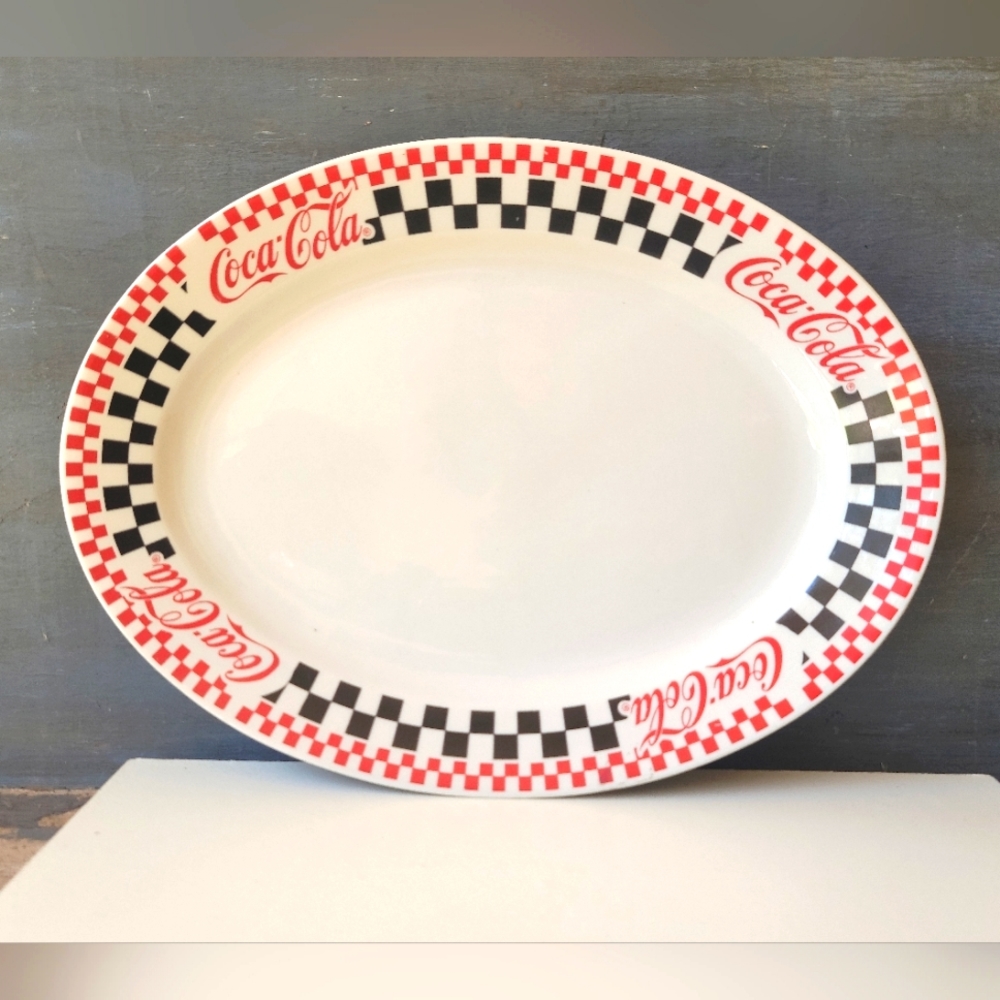 Coca Cola Serving Platter Plate by Gibson Coke Vintage 90s